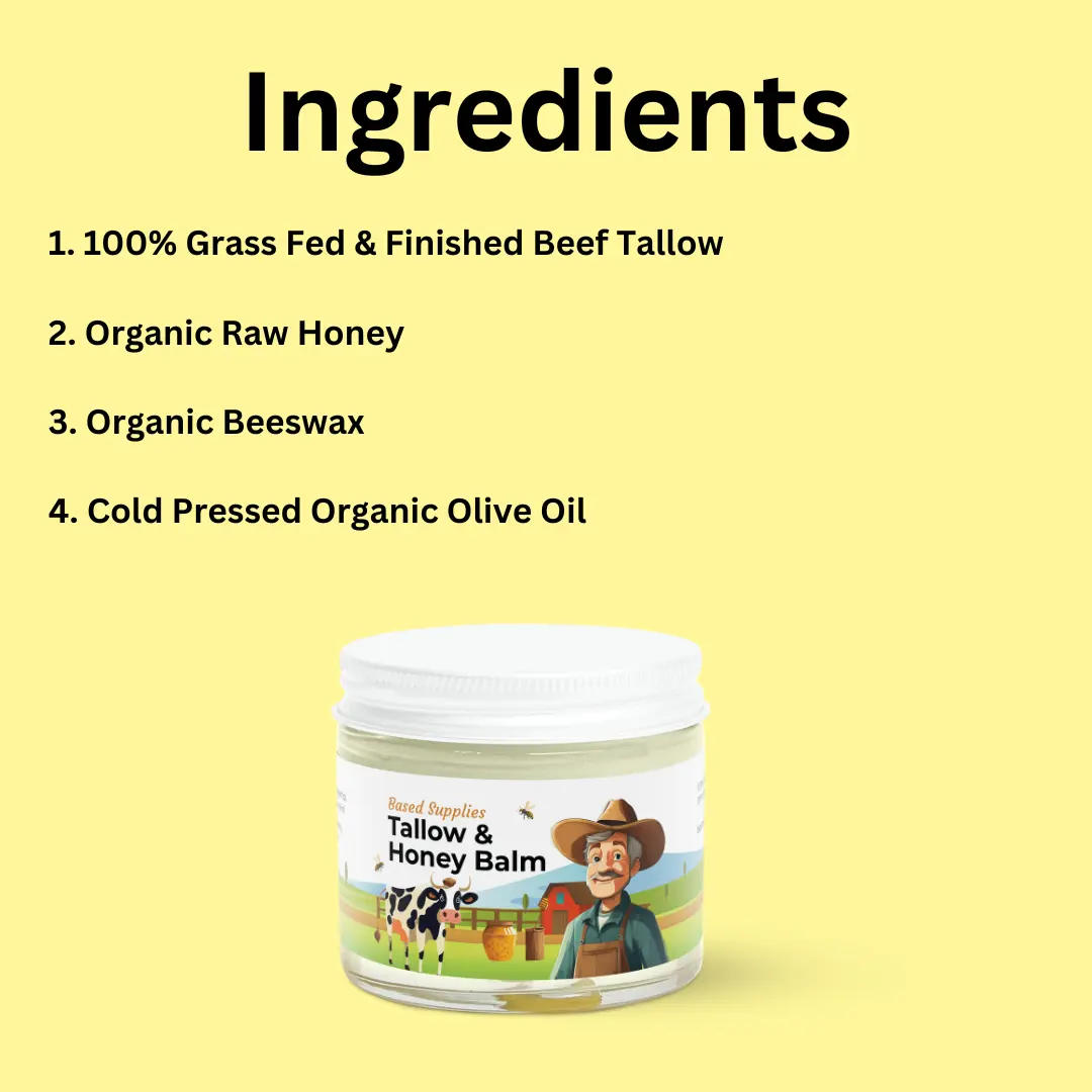 No Essential Oils - Tallow & Honey Balm - Image 3