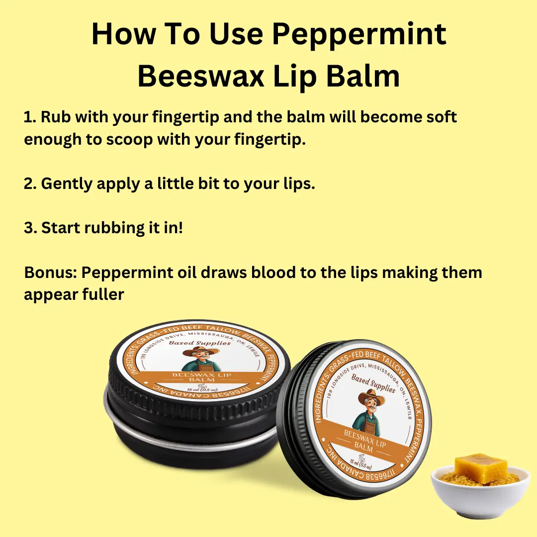 Peppermint Beeswax Lip Balm - 15 ml - Image 5